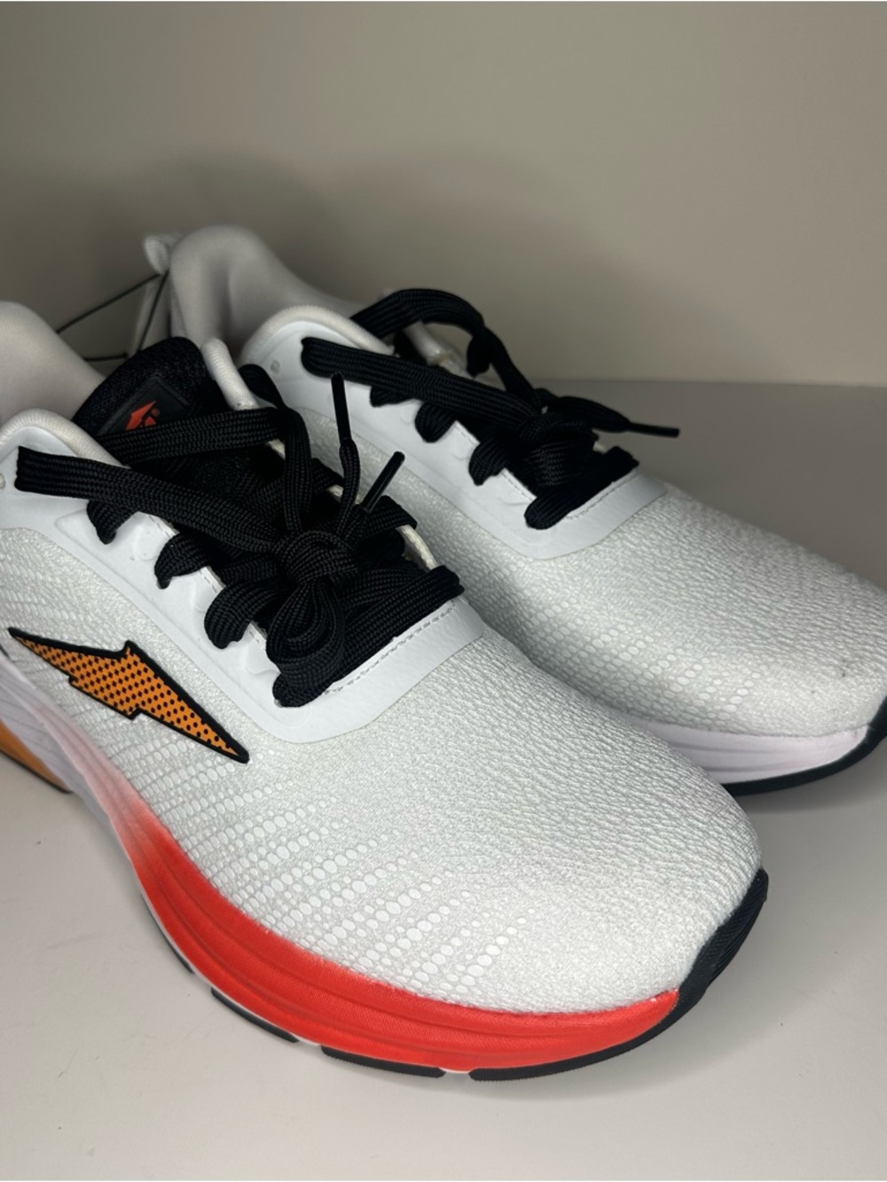 Avia Men's 8.5 White/Orange Hypersonic Gel Athletic Running Sneakers NEW